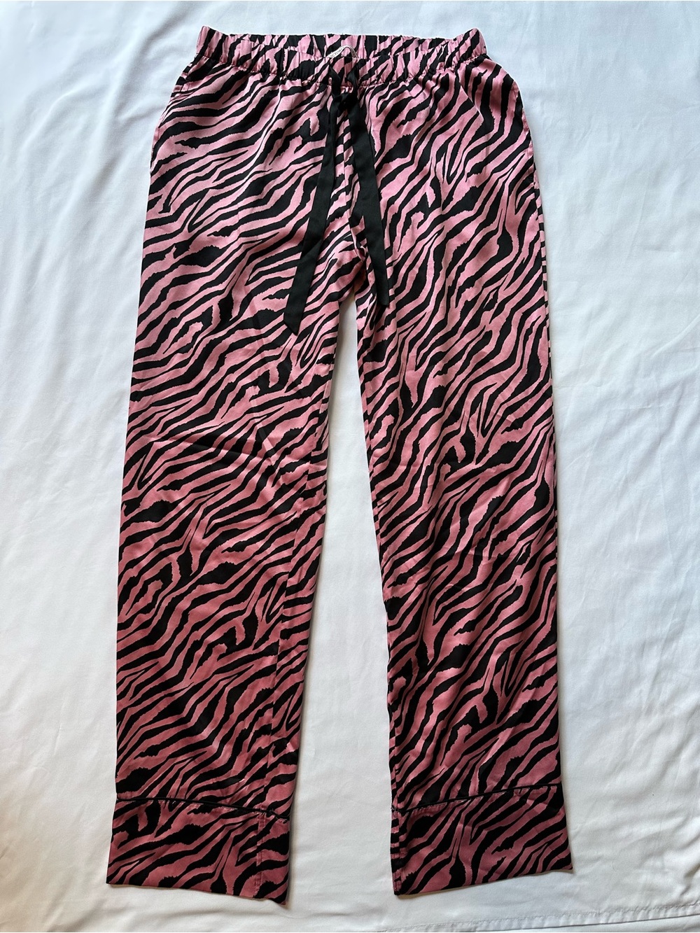 Victoria's Secret Pink and Black Zebra-Print Pajama Pants